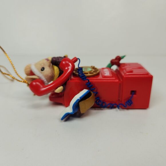 Vintage Hallmark Mouse Christmas Ornament 1980's Collector's Club - Picture 5 of 7